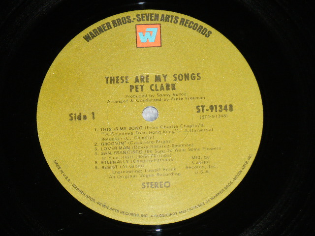 画像: PETULA CLARK - THESE ARE MY SONGS ( Ex/Ex+++ : WOBC ) / 1967 US AMERICA "CAPITOL RECORD CLUB Release"  "GREEN Label with W7 on Top " Stereo uSED LP 