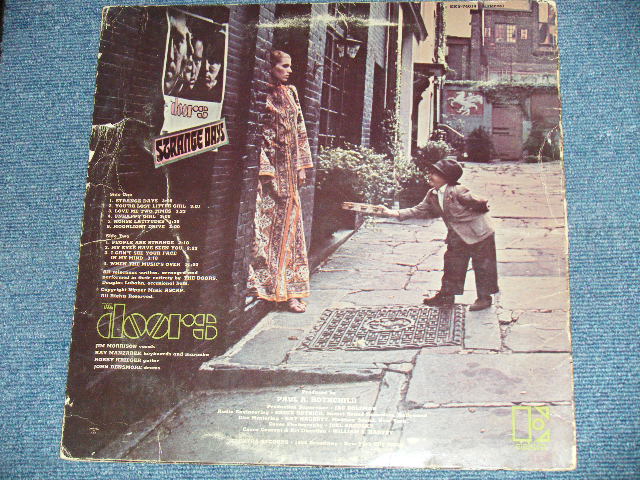 画像: THE DOORS - STRANGE DAYS  ( Matrix # A (CTH-1) / B (CTH-1)  ) (VG+++/Ex+ : WOFC,WOL,SPLIT ) ( NON ORIGINAL INNER SLEEVE ) / 1967 US AMERICA Original "1st Press BROWN Label with Large Stylized E on TOP" "NON CREDIT at Bottom Label" Used STEREO LP 