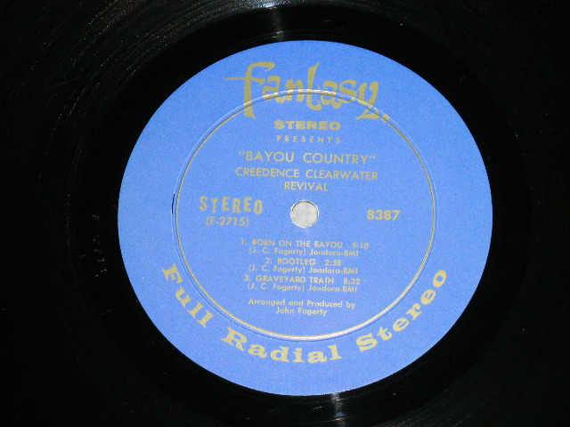 画像: CCR CREEDENCE CLEARWATER REVIVAL - BAYOU COUNTRY  ( Matrix # F2715/F-2716  )  ( Ex+/MINT- ) / 1969 US ORIGINAL "HEAVY Vinyl"  "DARK BLUE with GOLD PRINT Label" Used LP 