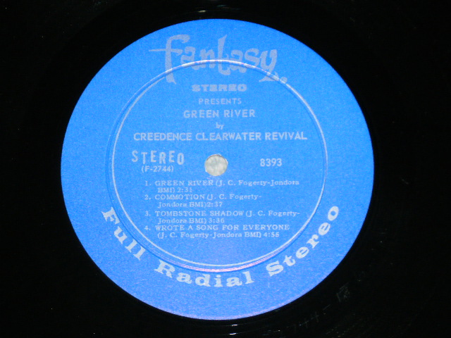 画像: CCR CREEDENCE CLEARWATER REVIVAL - GREEN RIVER ( Matrix # F2744-6-A2B/F2745-2 C-4D )  ( Ex++/Ex+++ ) ) / 1969 US ORIGINAL "HEAVY Vinyl"  "DARK BLUE with  SILVER Print Label " Used LP 