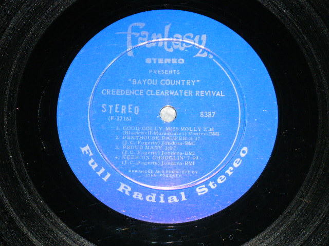 画像: CCR CREEDENCE CLEARWATER REVIVAL - BAYOU COUNTRY  ( Matrix #  F 2715-3-A1D/ F 2716-2-B-3F )  ( Ex-/Ex++ ) / 1969 US ORIGINAL "HEAVY Vinyl"  "DARK BLUE with SILVER PRINT Label" Used LP 