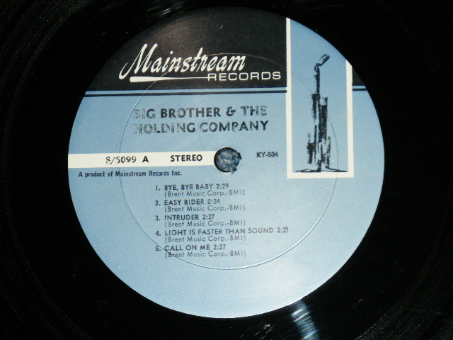 画像: BIG BROTHER & THE HOLDING COMPANY ( JANIS JOPLIN ) - BIG BROTHER & THE HOLDING COMPANY ( Ex+/Ex+)  / 1967 US AMERICA ORIGINAL STEREO Used LP 