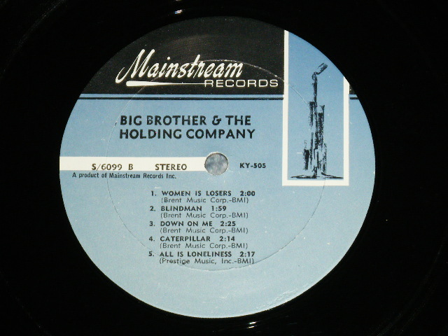 画像: BIG BROTHER & THE HOLDING COMPANY ( JANIS JOPLIN ) - BIG BROTHER & THE HOLDING COMPANY ( Ex+/MINT- )  / 1967 US AMERICA ORIGINAL Used LP 