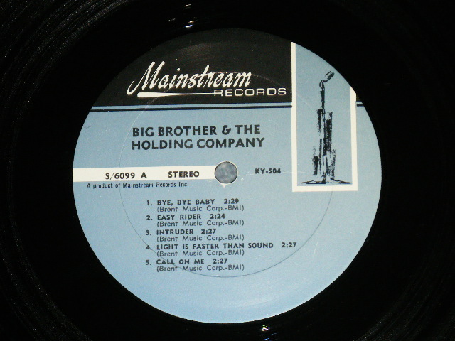 画像: BIG BROTHER & THE HOLDING COMPANY ( JANIS JOPLIN ) - BIG BROTHER & THE HOLDING COMPANY ( Ex+/MINT- )  / 1967 US AMERICA ORIGINAL Used LP 