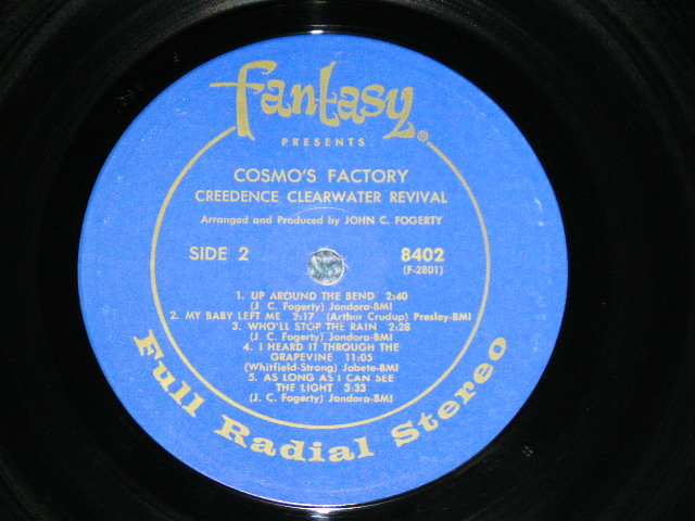 画像: CCR CREEDENCE CLEARWATER REVIVAL -  COSMO'S FACTORY ( Matrix #  F 2800 / F 2801  )  (Ex+/MINT-)  / 1970 US ORIGINAL "THIN VINYL"   "DARK BLUE with GOLD PRINT Label" Used LP 