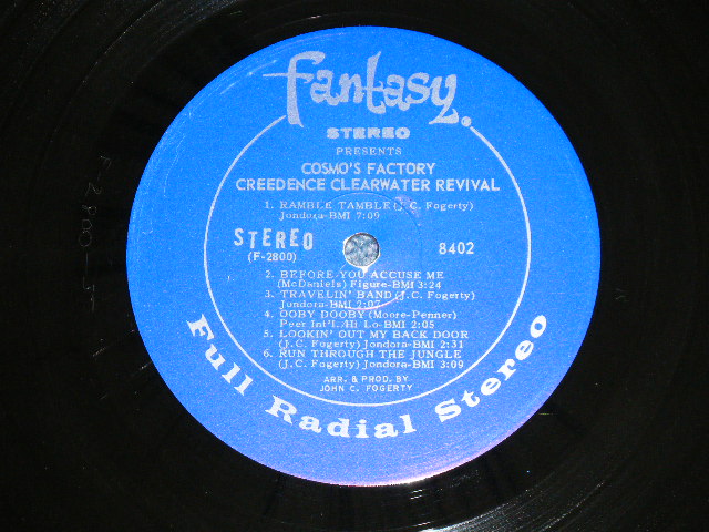 画像: CCR CREEDENCE CLEARWATER REVIVAL -  COSMO'S FACTORY ( Matrix #  F 2800-3 D1D / F 2801-4 A3D  )  ( Ex+/MINT- : EDSP) / 1970 US ORIGINAL "HEAVY VINYL"   "DARK BLUE with SILVER PRINT Label" Used LP 