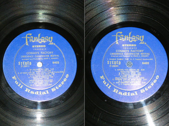 画像: CCR CREEDENCE CLEARWATER REVIVAL -  COSMO'S FACTORY ( Matrix #  F 2800 / F 2801  )  (MINT-/Thin Vinyl:Ex+++ Looks:MINT- + Heavy Vinyl:Ex++ Looks:Ex++) / 1970 US ORIGINAL "HEAVY Vinyl"&"THIN VINYL"   "DARK BLUE with GOLD PRINT Label" Used LP 