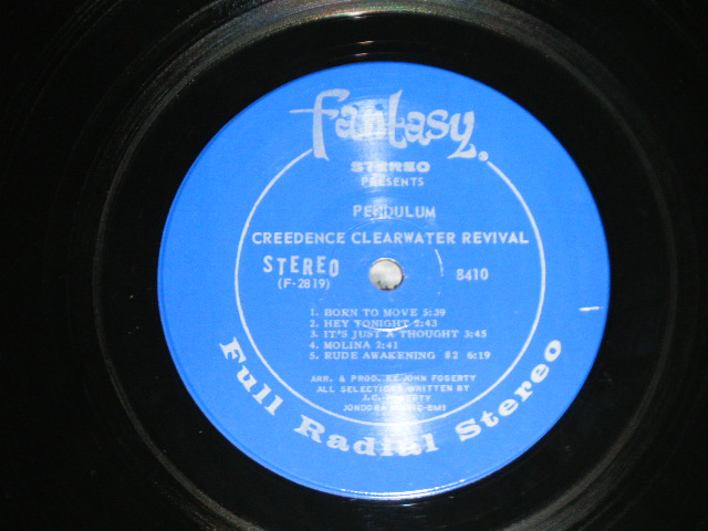 画像: CCR CREEDENCE CLEARWATER REVIVAL -  PENDULUM  ( Matrix #  F-2818-3S-A1D/ F-2819-3S-A3B )  (Ex+++/Ex+++) / 1970 US ORIGINAL "THIN VINYL"   "DARK BLUE with SILVER PRINT Label" Used LP 