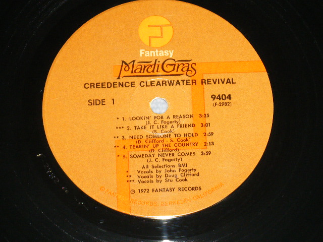 画像: CCR CREEDENCE CLEARWATER REVIVAL -  MARDI GRAS ( Matrix #  F-2980-RE/F-2983 )  (Ex+++/MINT-) /  1972 US AMERICA ORIGINAL " TEXTURDED COVER" "THIN Vinyl" "BROWN Label" Used LP 