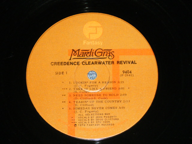 画像: CCR CREEDENCE CLEARWATER REVIVAL -  MARDI GRAS ( Matrix #  F-2980-1-C1D/F-2983-1-A1D )  (Ex+++/Ex+++) /  1972 US AMERICA ORIGINAL " TEXTURDED COVER" "THIN Vinyl" "BROWN Label" Used LP 