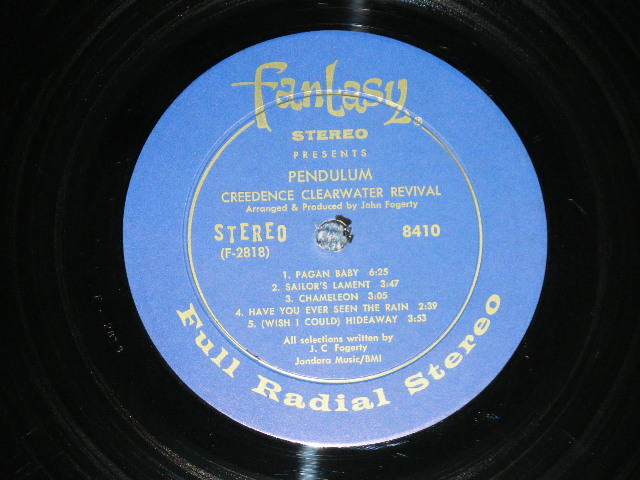 画像: CCR CREEDENCE CLEARWATER REVIVAL -  PENDULUM  ( Matrix #  F-2818/ F-2819 )  (Ex+++/Ex+) / 1970 US ORIGINAL "HEAVY VINYL"   "DARK BLUE with GOLD PRINT Label" Used LP 