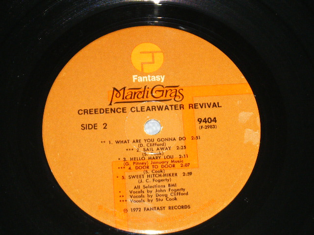 画像: CCR CREEDENCE CLEARWATER REVIVAL -  MARDI GRAS ( Matrix #  F-2980-RE/F-2983 )  (Ex+++/MINT-) /  1972 US AMERICA ORIGINAL " TEXTURDED COVER" "THIN Vinyl" "BROWN Label" Used LP 