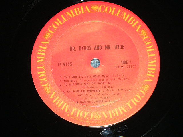 画像: THE BYRDS - DR.BYRDS & MR. HYDE( Matrix # 1G/1G)  ( MINT-/MINT- )  / 1971 US AMERICA "2nd Press Label"  Used LP