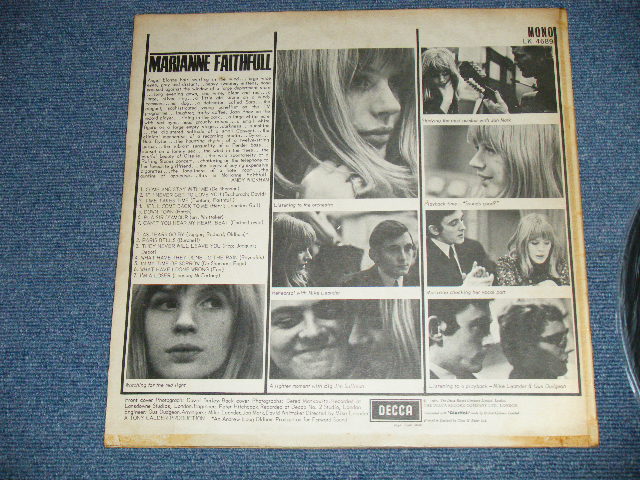 画像: MARIANNE FAITHFULL - MARIANNE FAITHFULL ( Matrix # ARL-6749-2K / ARL-6750-2K) ( Ex+/Ex++ )  / 1965 UK ENGLAND ORIGINAL "MARRON with Unboxed DECCA Label" MONO Used LP