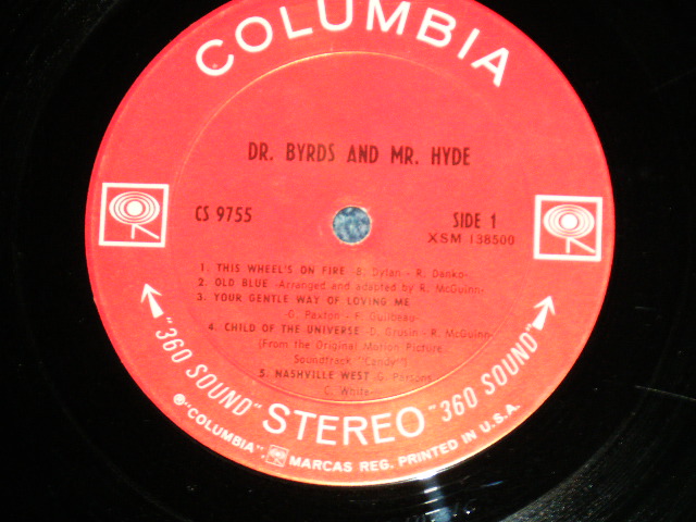 画像: THE BYRDS - DR.BYRDS & MR. HYDE( Matrix # 1C/1C )  ( Ex+/Ex++ Looks:Ex+ )  / 1969 US AMERICA ORIGINAL "360 SOUND Label"  Used LP