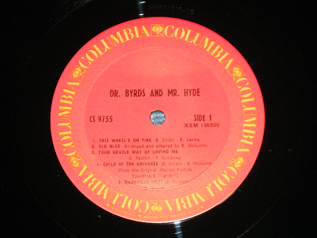 画像: THE BYRDS - DR.BYRDS & MR. HYDE( Matrix #1G/1G)  ( Ex+++/MINT- )  / 1971 US AMERICA "2nd Press Label"  Used LP