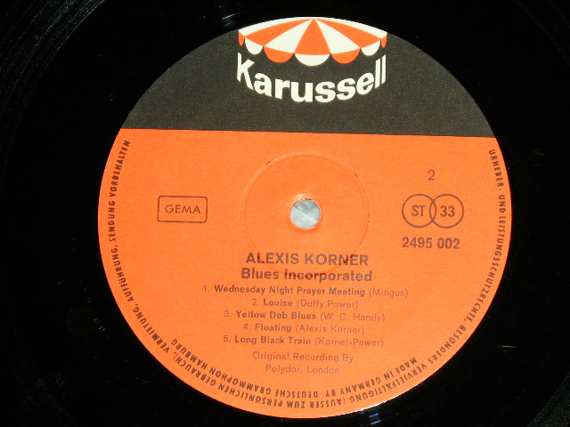 画像: ALEXIS KORNER BLUES INCORPORATED - ALEXIS KORNER BLUES INCORPORATED ( Ex++/Ex++)  / WSEST-GERMANY  ORIGINAL STEREO  Used LP 
