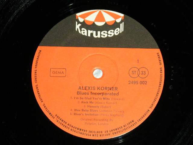 画像: ALEXIS KORNER BLUES INCORPORATED - ALEXIS KORNER BLUES INCORPORATED ( Ex++/Ex++)  / WSEST-GERMANY  ORIGINAL STEREO  Used LP 