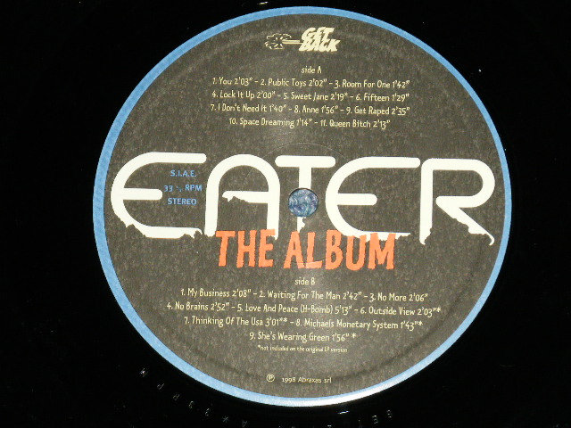 画像: EATER - THE ALBUM ( MINT/MINT)   / 1993 UK ENGLAND REISSUE "YELLOW WAX Vinyl" Used LP 