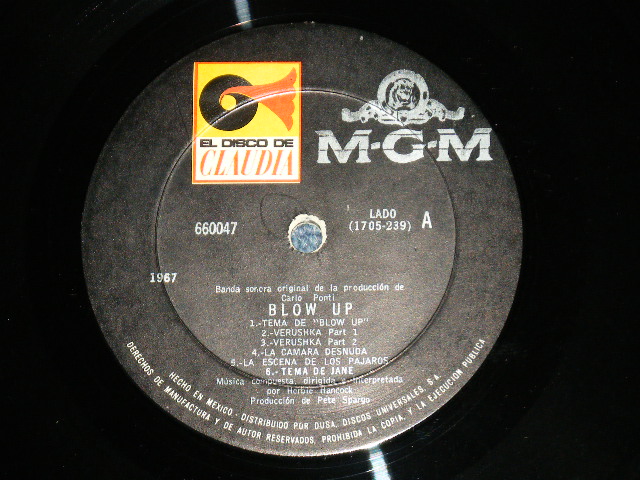 画像: ost THE YARDBIRDS  -BLOW-UP  ( Ex+++/MINT-) / 1960's MEXICO ORIGINAL  Used LP 