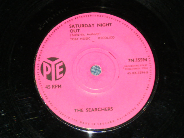 画像: THE SEARCHERS - NEEDLES AND PINS ( Ex+/Ex+ )  / 1964 UK ENGLAND ORIGINAL Used 7" Single 