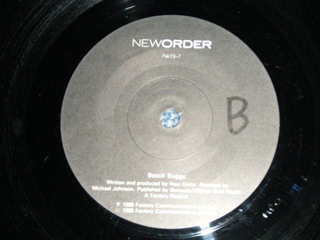 画像: NEW ORDER - BLUE MONDAY : BEACH BUGGY ( Ex/Ex+++ ) / 1988 UK ORIGINAL 7"45 Single With PICTURE SLEEVE 