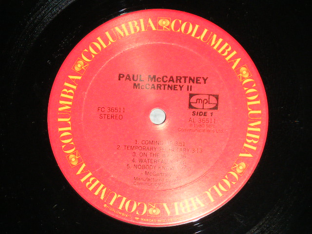 画像: PAUL McCARTNEY of THE BEATLES - McCARTNEY II  with Bonus Single ( MINT-/MINT )  / 1980 US AMERICA  ORIGINAL Used LP with Bonus Single 