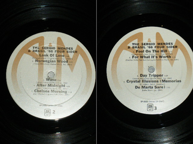 画像: SERGIO MENDES & BRASIL '66 -   FOURSIDER  ( Ex/Ex+++)  / 1972 US AMERICA 2nd Press Label   Used 2-LP'S 