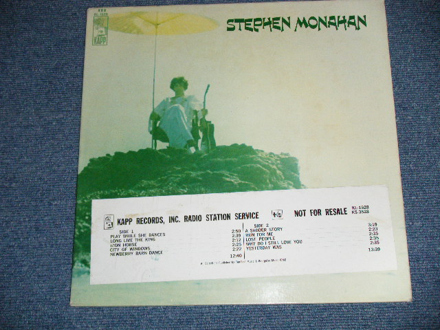 画像: STEPHEN MONAHAN - STEPHEN MONAHAN / 1968 US AMERICA ORIGINAL "WHITE LABEL PROMO" MONO Used LP 