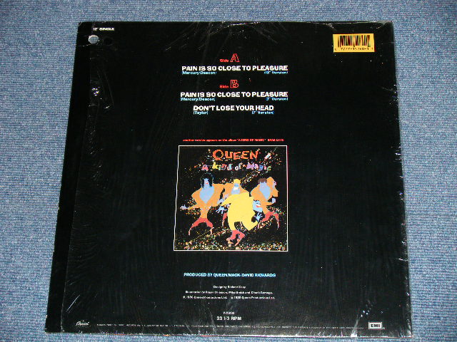 画像: QUEEN -  PAIN IS SO CLOSE TO PLEASURE  (  Ex+++/MINT- : BB Hole for PROMO  ) / 1986 US AMERICA  ORIGINAL Used 12" 