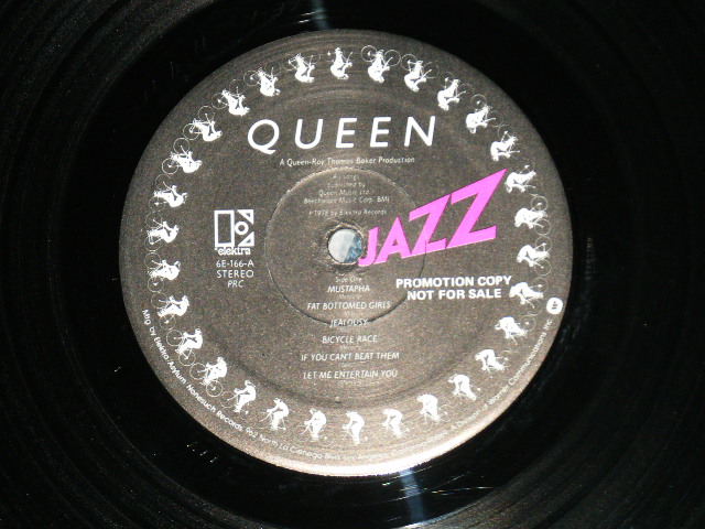 画像: QUEEN - JAZZ  "With POSTER"  ( MATRIX #    A) 6E-166 A-4-RPC-11-111 RTB-5   B)  6E-166 B-5-RPC-1-1-1 RTB-6 ) (Ex+/Ex+++ A-1~4:Ex++, A-3 : Ex-  )  / 1978 US AMERICA  ORIGINAL "PROMO"  Used LP 