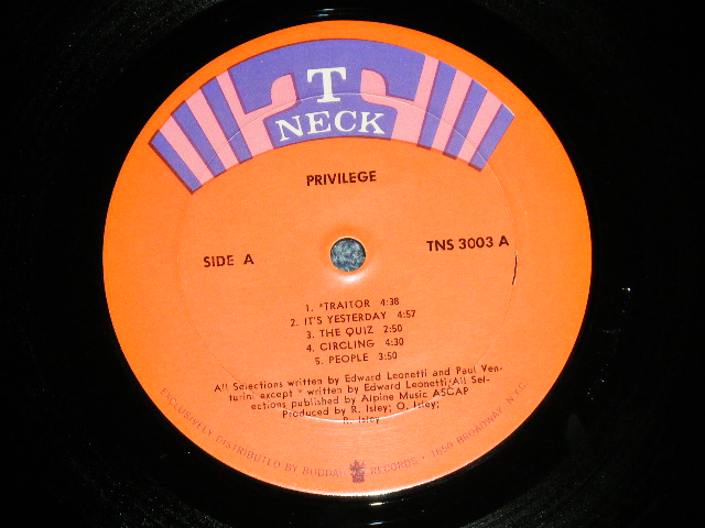 画像: PRIVILEGE (Ex: SOUL SURVIVORS ) - PRIVILEGE (HEAVY PSYCHE) ( Ex++/MINT- : BB)  / 1969 US AMERICA ORIGINAL Used LP