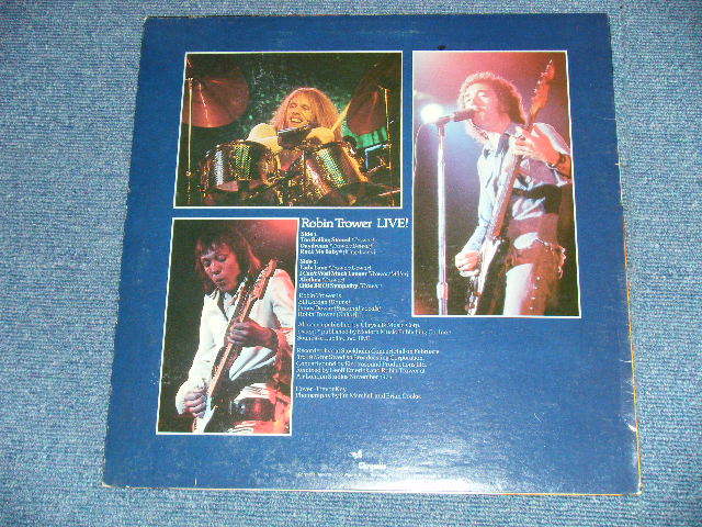 画像: ROBIN TROWER  - LIVE!  ( Ex++/Ex+++) /  1975 US AMERICA ORIGINAL "LIME GREEN Label" Used LP 
