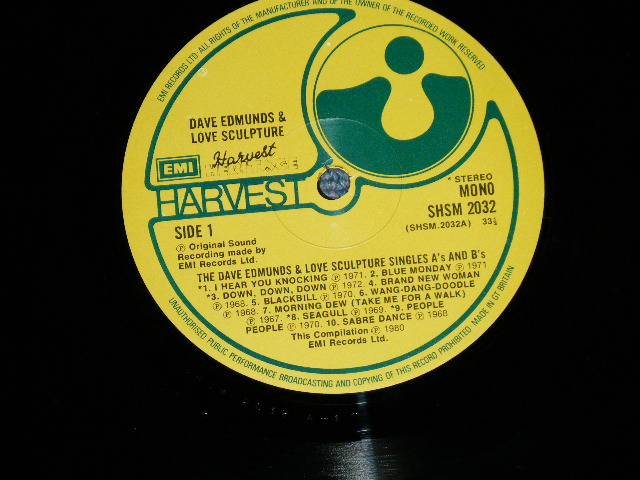 画像: DAVE EDMUNDS & LOVE SCULPTURE- SINGLE'S A'S & B'S ( Ex+++/MINT-)  / 1980 UK ENGLAND ORIGINAL Used LP 