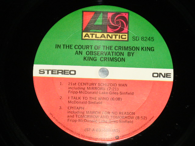 画像: KING CRIMSON - IN THE COURT OF CRIMSON KING (:Matrix # ST-A-691699-CC △22117(1) / ST-A-691700-CC △22180(1))(Ex++/Ex+++) / 1969 US ORIGINAL  3rd Press Small "75 ROCKFELLER Credit Label" LABEL LP 