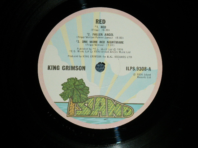 画像: KING CRIMSON  -  RED  (Matrix No.A) ILPS-9308-A 3U / B) ILPS-9308-B 6U ) ( Ex++/Ex+++) / 1974 UK EXPORT to CANADA ORIGINAL Used LP 