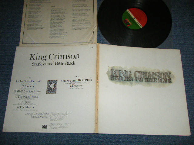 画像1: KING CRIMSON  - STARLESS AND BIBLE BLACK ( Matrix No.A) STA-743067-AA △18867 (2) PR / B)STA-743068-BB CHP △18867-x PR ) ( Non-GLOSSY Jacket  ) ( Ex++/Ex++ Looks: Ex-,Ex+++ ) / 1974 US AMERICA ORIGINAL 1st Press Large "75 ROCKFELLER" Label Used LP 