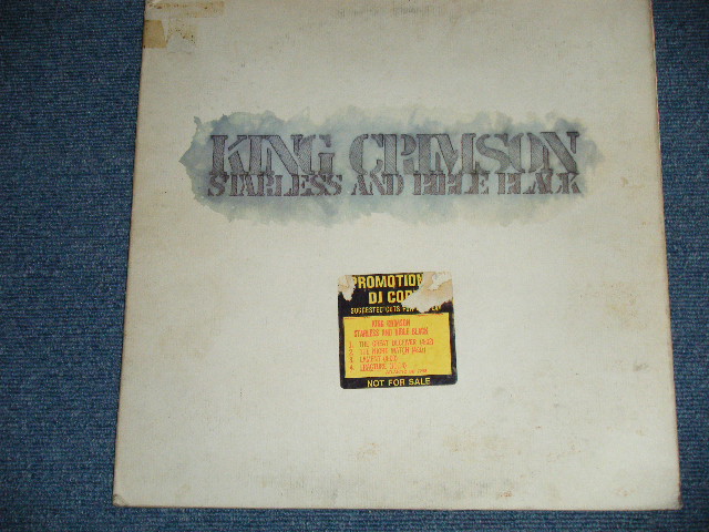 画像: KING CRIMSON - STARLESS AND BIBLE BLACK ( Matrix # ST-A-743067-A / ST-A-743068-B  CHP ) ( Non-GLOSSY Jacket  )  ( VG+++/Ex++ : EDSP )/ 1974 US AMERICA ORIGINAL "PROMO" STICKER "75 ROCKFELLER PLAZA" Label Used LP 