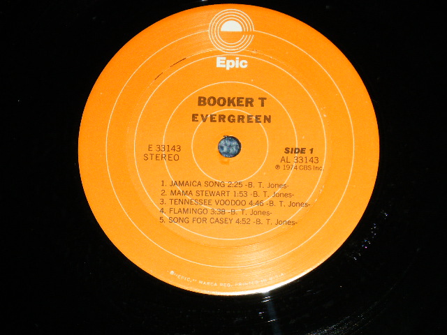 画像: BOOKER T.(JONES  of BOOKER T.& THE MG'S ) - EVERGREEN   (MINT-/Ex+++ Looks:MINT- ) / 1974 US AMERICA  ORIGINAL Used LP 