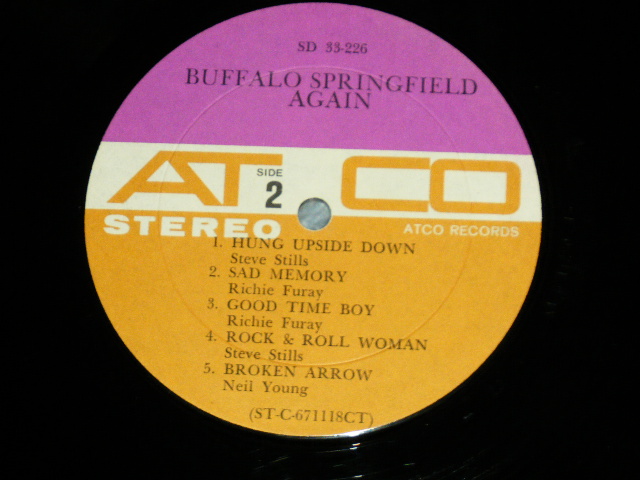 画像: BUFFALO SPRINGFIELD -  AGAIN  ( Matrix # ST-C-671117-1A  CTB) ST-C-671118-1A  CT ) ( Ex++/Ex+++ EDSP )  / 1967 US AMERICA ORIGINAL 1st Press "PURPLE & GRAY Label" STEREO  Used LP 