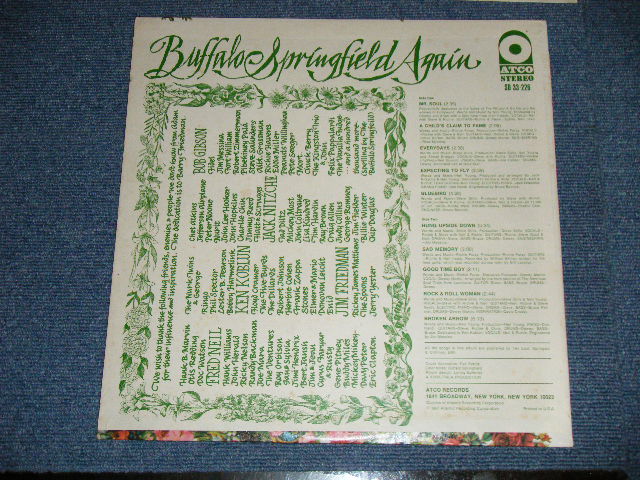 画像: BUFFALO SPRINGFIELD -  AGAIN  ( Matrix # ST-C-671117-C / B) ST-C-671118-C ) ( Ex+++/MINT- )  / 1967 US AMERICA ORIGINAL 2nd Press "YELLOW Label" " 1841 BROADWAY Label"  STEREO  Used LP 