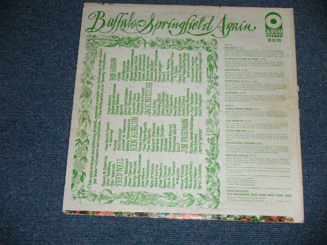 画像: BUFFALO SPRINGFIELD -  AGAIN  ( Matrix # ST-C-671117-CC △11160/B) ST-C-671118-CC △11160-x ) ( Ex+/Ex++  :EDSP)  / 1967 US AMERICA ORIGINAL 2nd Press "YELLOW Label" " 1841 BROADWAY Label"  STEREO  Used LP 