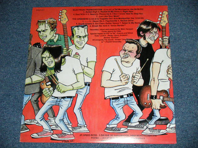 画像: ELECTRIC FRANKENSTEIN  / The GRINNERS  - LIVE.( NEW )  /  2000 FRANCE ORIGINAL  "BRAND NEW"  LP 