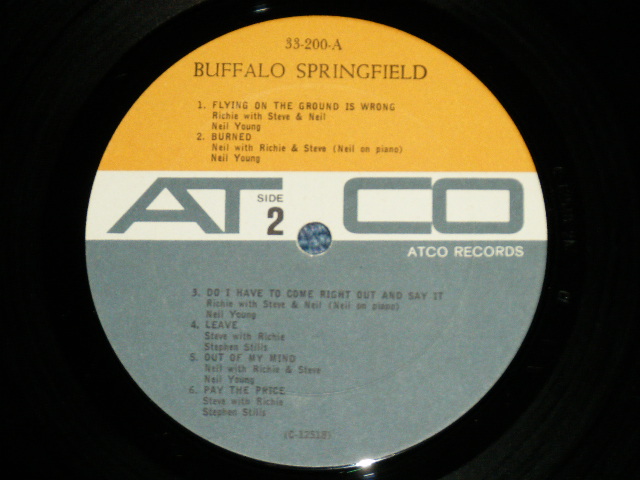 画像: BUFFALO SPRINGFIELD -  BUFFALO SPRINGFIELD  ( Matrix # A) C-12517-2A CL/ C-12518-2A  CL  ) ( Ex+,Ex/Ex+++ : EDSP )  / 1967 US AMERICA ORIGINAL 2nd Press "BROWN & GRAY" Label MONO Used LP