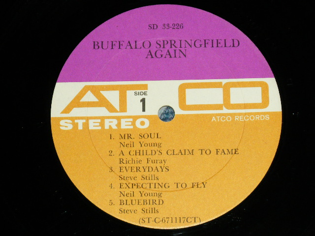 画像: BUFFALO SPRINGFIELD -  AGAIN  ( Matrix # ST-C-671117-1A  CTB) ST-C-671118-1A  CT ) ( Ex++/Ex+++ EDSP )  / 1967 US AMERICA ORIGINAL 1st Press "PURPLE & GRAY Label" STEREO  Used LP 
