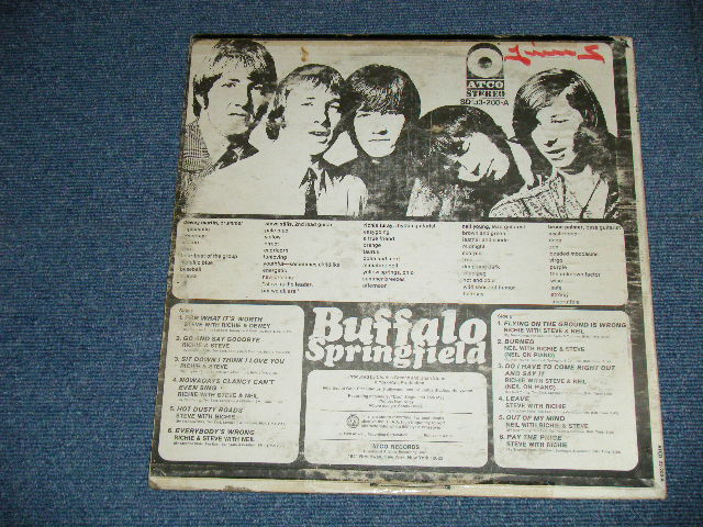 画像: BUFFALO SPRINGFIELD -  BUFFALO SPRINGFIELD  ( Matrix # A) A) ST-C-66983-2A CL/B) ST-C-66984-2B CL  ) ( VG++/Ex+++ Looks:Ex+ : TAPE SEAM,WOFC,WOBC)  / 1967 US AMERICA ORIGINAL 1969 Version "YELLOW with '1841 BROADWAY Label" STEREO  Used LP 