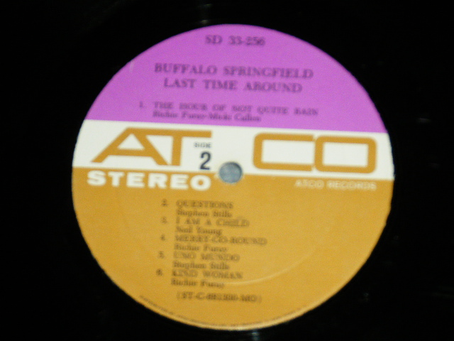 画像: BUFFALO SPRINGFIELD -  LAST TIME AROUND ( Matrix # A)ST-C-68299-BB D2 MR △12022 /B) ST-C-68300-AA D2 MR △12022 -x ) ( Ex++/Ex+++ Looks:Ex++)  / 1968 US AMERICA ORIGINAL 1st Press "PURPLE & GRAY Label" STEREO  Used LP 