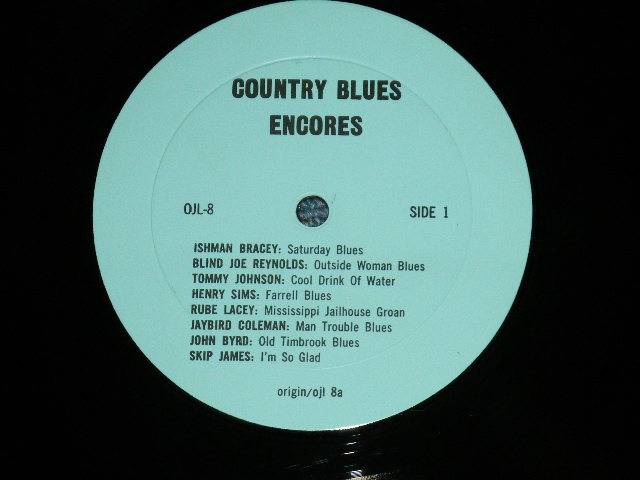 画像: V.A. Omnibus - COUNTRY BLUES ENCORES  1927-1935 ( Select from PRE-WAR by 78 rpm SP) ( MINT-/MINT-)  /  US AMERICA ORIGINAL Used  LP 