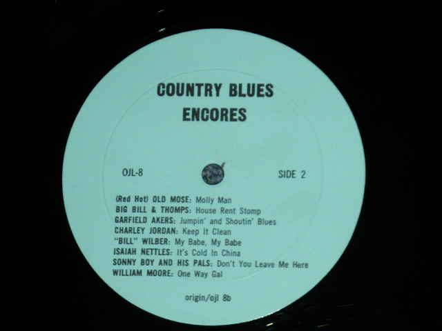 画像: V.A. Omnibus - COUNTRY BLUES ENCORES  1927-1935 ( Select from PRE-WAR by 78 rpm SP) ( MINT-/MINT-)  /  US AMERICA ORIGINAL Used  LP 