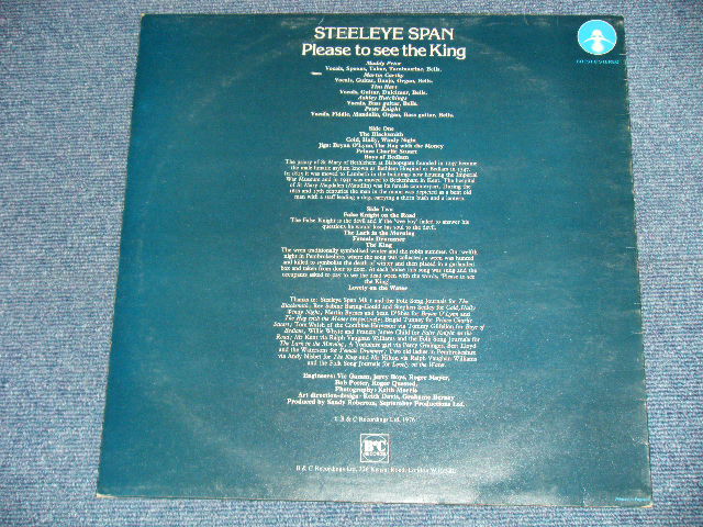 画像: STEELEYE SPAN - PLEASE TO SEE THE KING   ( Ex+/Ex+++ A-4:Ex ) / 1976 UK ENGLAND Used LP 